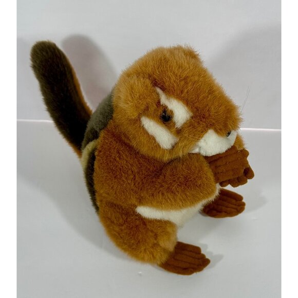 Chipmunk Plush Stuffed Animal Toy 9” Soft Furry Sound Prints Vintage Smithsonian - Picture 2 of 14